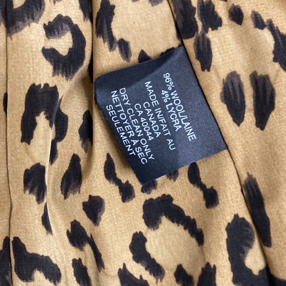 Ross Mayer Skirt Suit Womens 4 Black Pinstripe Blazer Pencil Skirt Ruffle - Picture 13 of 16